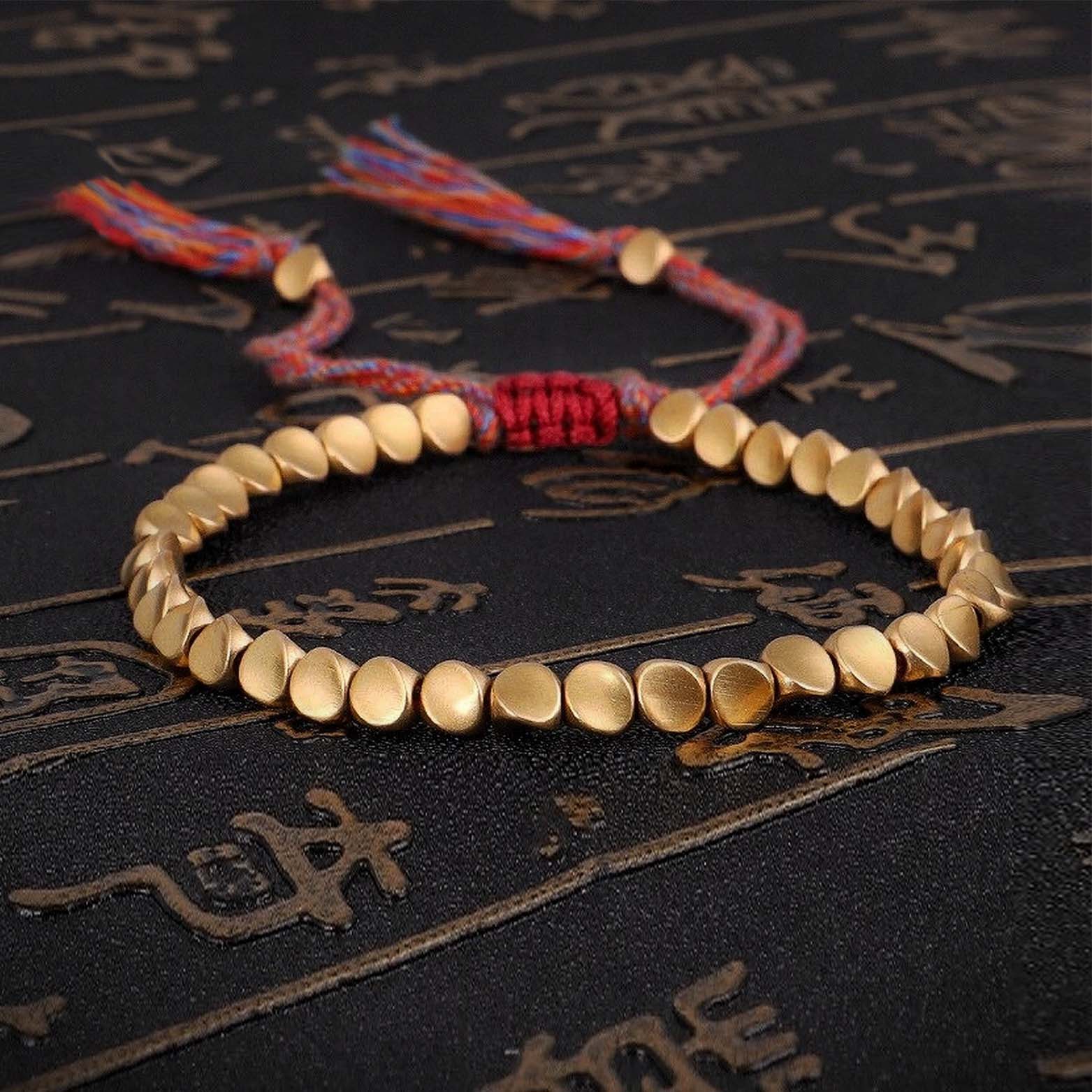 Multi Color Tibetan Buddhist Handmade Knots Lucky Rope Bracelet – Insta  Buddha